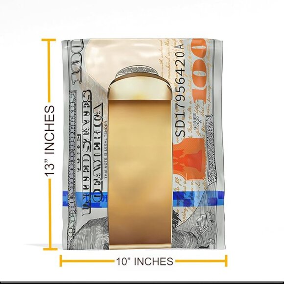 Pocket Packaging Other - $100 bill 10x13 poly mailers (15)
